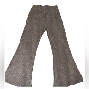 Anthropologie Saturday Sunday Gray Ribbed Wide Leg Pants Size S